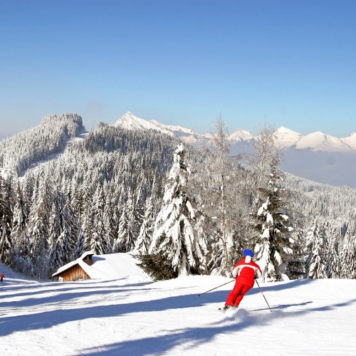 Skipiste bij Morillon