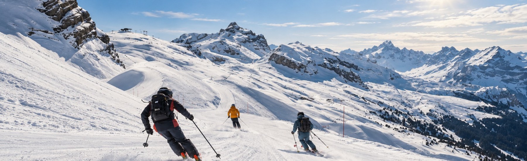 Skipiste bij Flaine